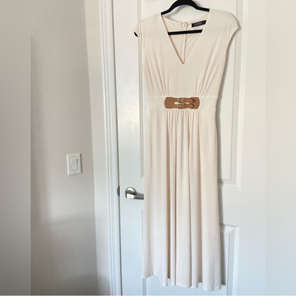 Ralph Lauren Elegant Cream Dress